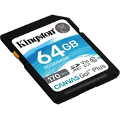 Card SDXC Kingston Canvas Go Plus 64GB 170R C10 UHS-I U3 V30