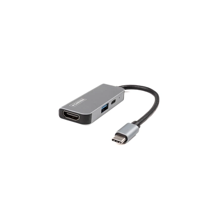 Caruba 3 az 1-ben portos USB-C hub asztroszürke - Space Grey