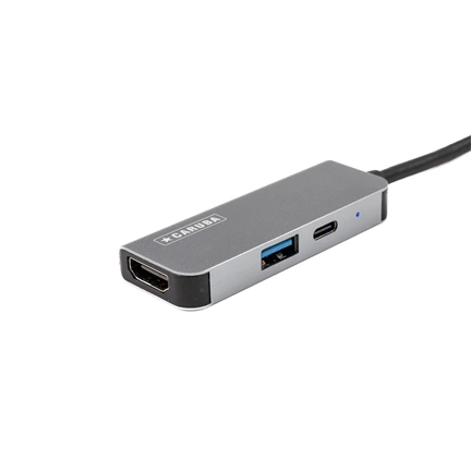Caruba 3 az 1-ben portos USB-C hub asztroszürke - Space Grey