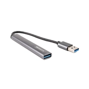 Caruba 4 az 1-ben portos USB hub asztroszürke - (Space Grey)