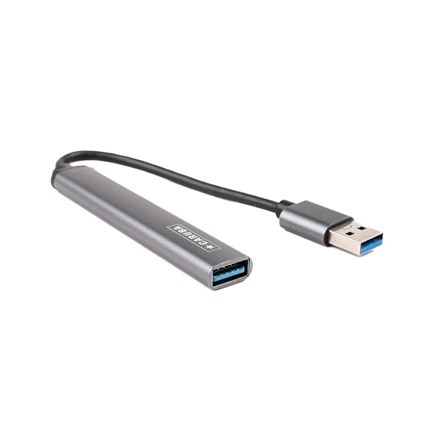 Caruba 4 az 1-ben portos USB hub asztroszürke - (Space Grey)