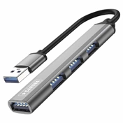 Caruba 4 az 1-ben portos USB hub asztroszürke - (Space Grey)