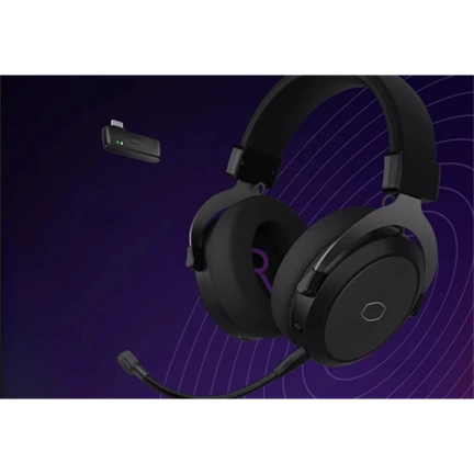 Cooler Master CH351 vezeték nélküli gaming headset - 2,4GHz/Bluetooth/3,5mm, fekete