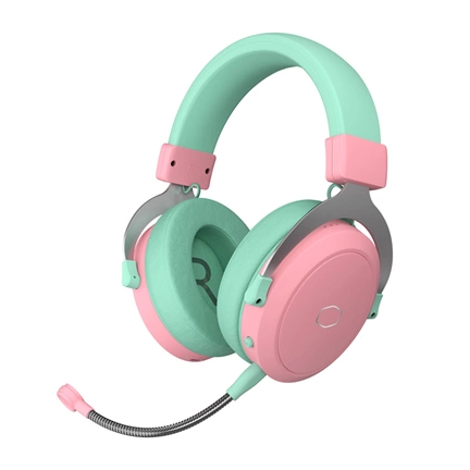Cooler Master CH351 vezeték nélküli gaming headset - 2,4GHz/Bluetooth/3,5mm, macaron