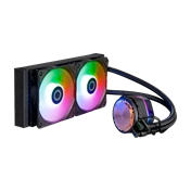 Cooler Master MasterLiquid 240 Atmos komplett vízhűtőrendszer, ARGB, fekete