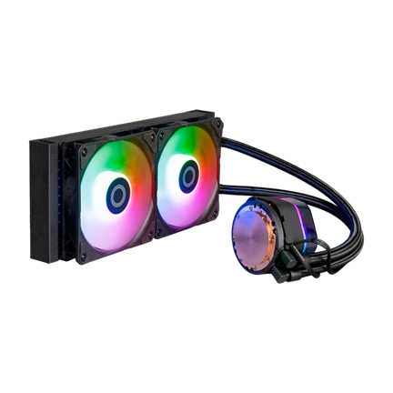 Cooler Master MasterLiquid 240 Atmos komplett vízhűtőrendszer, ARGB, fekete