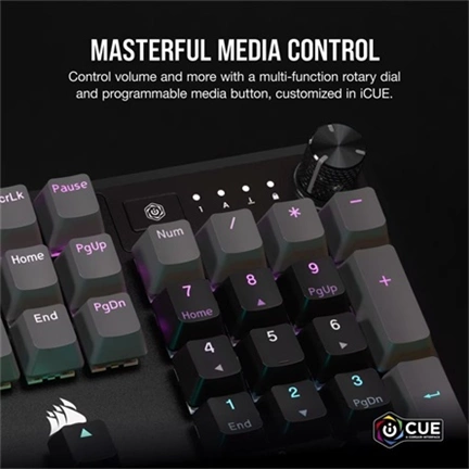 Corsair K70 Core RGB Mechanical Gaming Keyboard - Carbon Grey, US (angol kiosztás) Corsair K70 Core RGB Mechanical Gaming Keyboard - Carbon Grey, US (angol kiosztás)