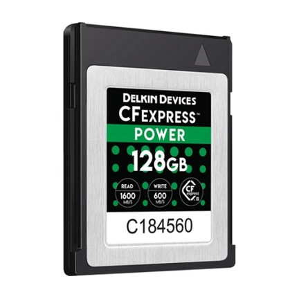 DELKIN CFExpress MEMORY CARD 128GB (DCFX1-128) - 600MB/s írási | 1600 MB/s olvasási sebesség