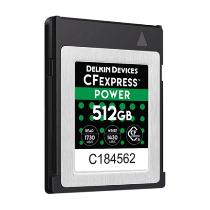 DELKIN CFExpress MEMORY CARD 512GB (DCFX1-512) - 1430MB/s írási | 1730 MB/s olvasási sebesség