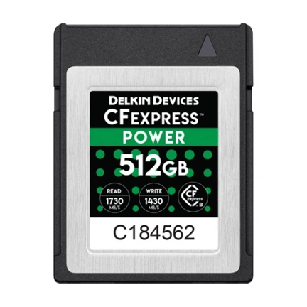 DELKIN CFExpress MEMORY CARD 512GB (DCFX1-512) - 1430MB/s írási | 1730 MB/s olvasási sebesség