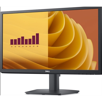 DELL LCD Monitor 21,4" E2225H FHD 1920×1080, VA 75Hz 16:9  3000:1, 250cd, 5ms, VGA, DP,  fekete