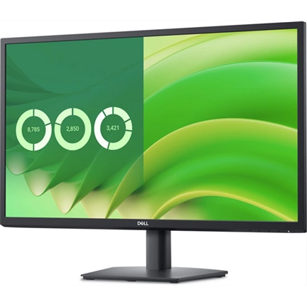 DELL LCD Monitor 27" E2725H FHD 1920×1080, 75Hz, VA 16:9, 3000:1, 300cd, 5ms, VGA, DP, fekete