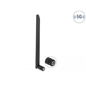 DELOCK 5G 3,4-3,8 GHz antenna SMA apa 5dBi 20cm hosszú kétirányú billenő csatlakozással hajlékony fekete anyaggal DELOCK 5G 3,4-3,8 GHz antenna SMA apa 5dBi 20cm hosszú kétirányú billenő csatlakozással hajlékony fekete anyaggal