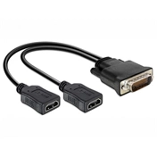 DELOCK Adapter DMS-59 male > 2 x HDMI female 20cm (65280)