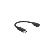 DELOCK Adapter USB Type-C 2.0 dugó > USB 2.0 Micro-B típusú hüvely 15 cm fekete