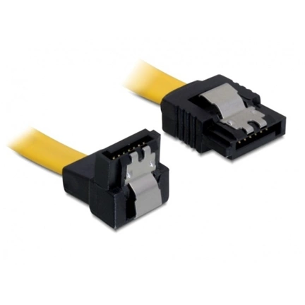 DELOCK Cable SATA 6 Gb/s down/straight metal 70cm