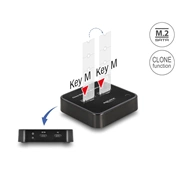 DELOCK Dokkolóállomás 2db. M.2 SATA SSD-hez klón funkcióval