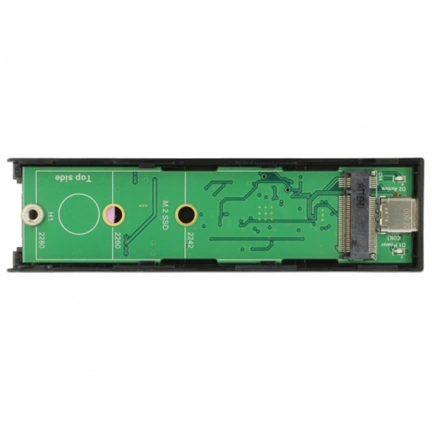 DELOCK Külső Ház M.2 SSD 42/60/80mm USB 3.1 Gen 2 Type-C anya