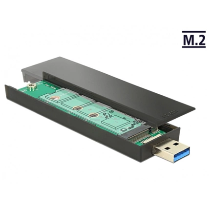 DELOCK Külső ház USB3.0 3.1 Gen 2 Type-A to M.2 Key b 80 mm-ig (42593)