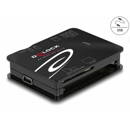 DELOCK USB 2.0 CF/SD/Micro-SD/MS/xD/M2  kártyaolvasó