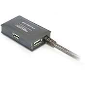 DELOCK USB 2.0 Extension Cable 10m active with 4 port Hub (82748)