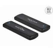 DELOCK külső ház M.2 NVMe PCIe vagy SATA SSD-hez USB 3.2 Gen 2 Type-C 10Gb/s szerszám nélküli DELOCK külső ház M.2 NVMe PCIe vagy SATA SSD-hez USB 3.2 Gen 2 Type-C 10Gb/s szerszám nélküli