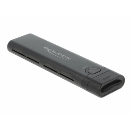 DELOCK külső ház M.2 NVMe PCIe vagy SATA SSD-hez USB 3.2 Gen 2 Type-C 10Gb/s szerszám nélküli DELOCK külső ház M.2 NVMe PCIe vagy SATA SSD-hez USB 3.2 Gen 2 Type-C 10Gb/s szerszám nélküli