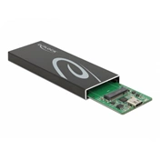 DELOCK külső ház M.2 SATA SSD-hez USB 3.2 Gen 2 Type-C