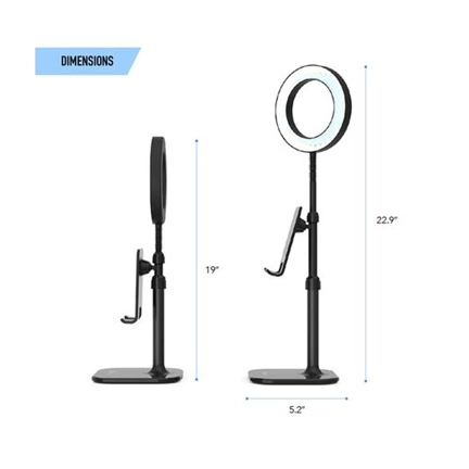 DIGIPOWER Success telefontartó és 6" kör LED