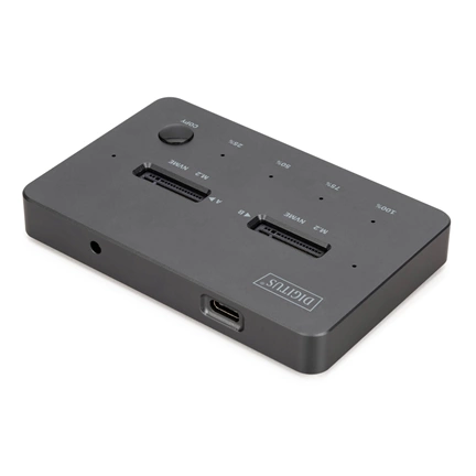 DIGITUS DA-71545 Dual M.2 NVMe SSD dokkoló állomás USB-C Gen2