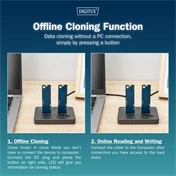 DIGITUS DA-71545 Dual M.2 NVMe SSD dokkoló állomás USB-C Gen2