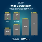 DIGITUS DA-71545 Dual M.2 NVMe SSD dokkoló állomás USB-C Gen2