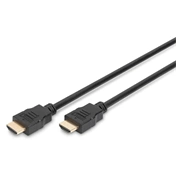 DIGITUS High Speed UHD 4K 3D 30Hz 2.0 aranyozott Ethernet HDMI kábel 5m