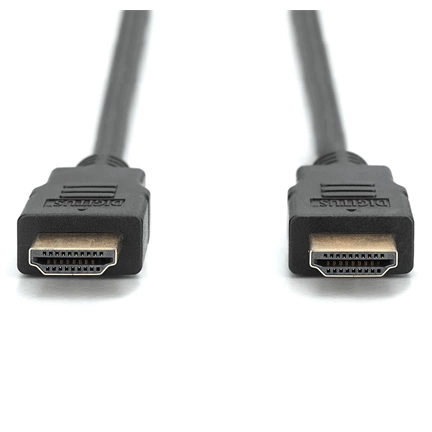 DIGITUS High Speed UHD 4K 3D 30Hz 2.0 aranyozott Ethernet HDMI kábel 5m