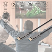 DIGITUS UHD 4K 3D 120Hz aranyozott 2.0b AOC optikai HDMI kábel 15m