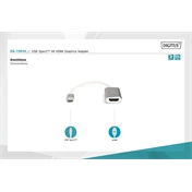 DIGITUS fémházas USB 3.0 Type C - HDMI (4K@30Hz) adapter