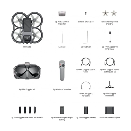 DJI Avata Pro-View Combo drón (New - DJI RC Motion 2)