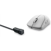 Dell Alienware Pro Wireless gaming egér vezetékes opcióval - 26000dpi, Lunar Light