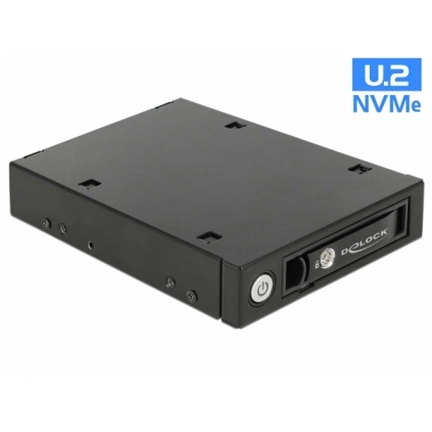 Delock 3.5" hordozható keret 1 db. 2.5" U.2 NVMe SSD vagy SATA / SAS HDD / SSD-hez (3 év) Delock 3.5" hordozható keret 1 db. 2.5" U.2 NVMe SSD vagy SATA / SAS HDD / SSD-hez (3 év)