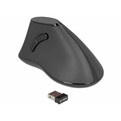 Delock 5 gombos Vertikális Wireless optikai egér fekete