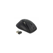 Delock 5 gombos, ergonomikus, 2,4 GHz-os, vezetéknélküli optikai egér csukló támasszal - balkezes Delock 5 gombos, ergonomikus, 2,4 GHz-os, vezetéknélküli optikai egér csukló támasszal - balkezes