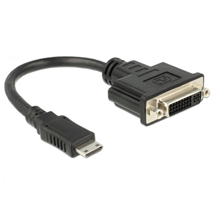 Delock Adapter HDMI Mini-C male > DVI 24+5 female 20 cm