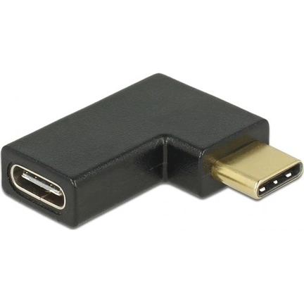Delock Adapter USB 10 Gbps (USB 3.1 Gen 2) USB Type-C csatlakozó > csatlakozó ívelt bal / jobb (3 év)