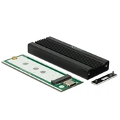 Delock M.2 NVMe PCIe SSD-hez külso ház SuperSpeed USB 10 Gbps (USB 3.1 Gen 2) USB Type-C™ anya (3 év)