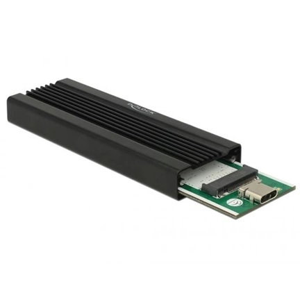 Delock M.2 NVMe PCIe SSD-hez külso ház SuperSpeed USB 10 Gbps (USB 3.1 Gen 2) USB Type-C™ anya (3 év)
