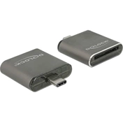 Delock USB Type-C csatlakozóval ellátott SDHC / SDXC UHS-II / MMC egy nyílású kártyaolvasó (3 év)