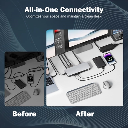 Digitus 13in1 USB-C Docking Station Silver