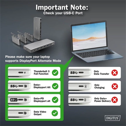 Digitus 13in1 USB-C Docking Station Silver