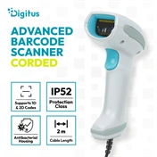 Digitus Advanced Barcode Scanner, Corded