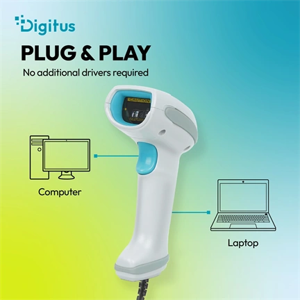 Digitus Advanced Barcode Scanner, Corded